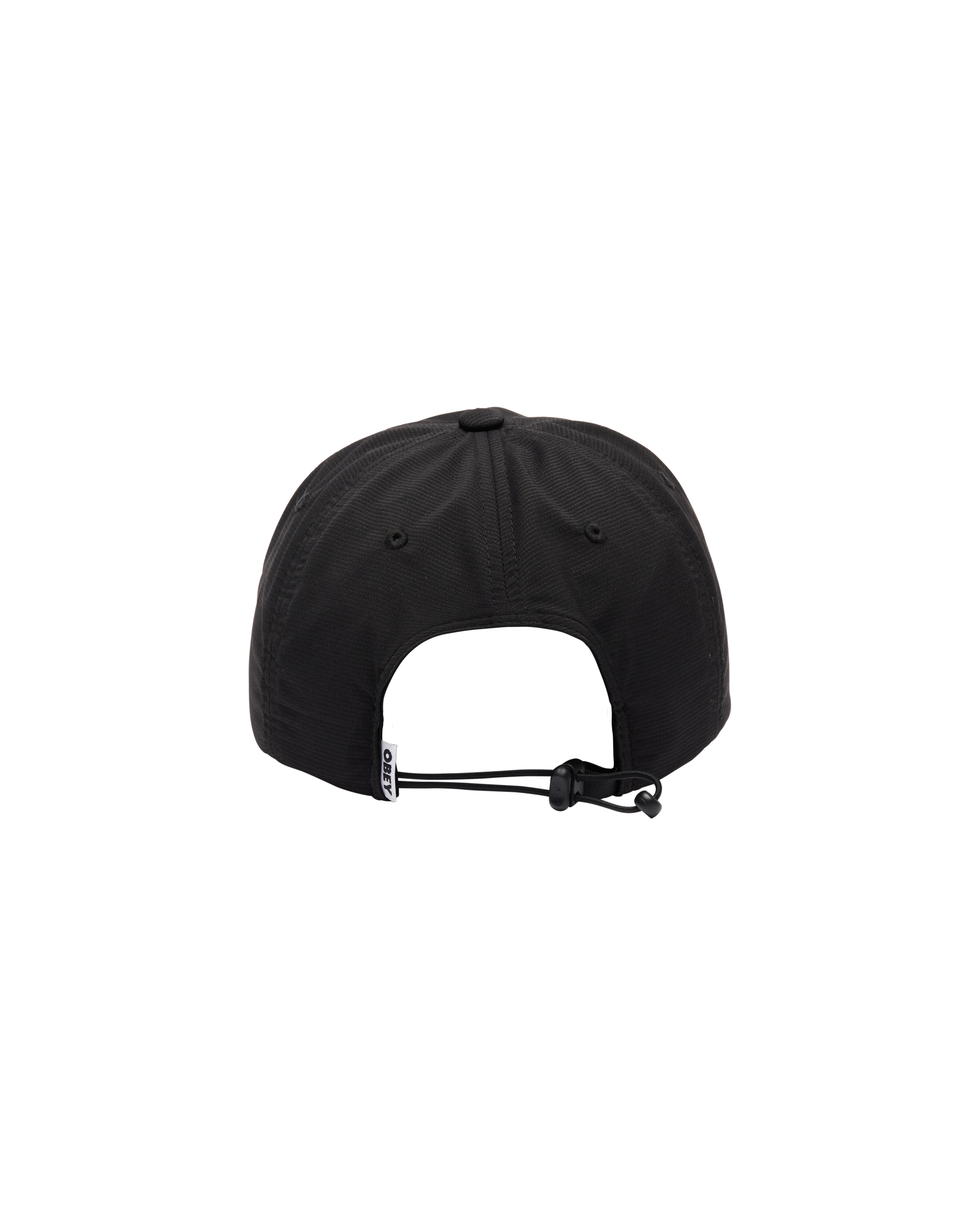 Obey Scamble 5 Panel Black Strapback Cap schwarz